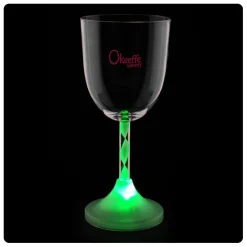 Wine Glass with Light-Up Spiral Stem - 10 oz.