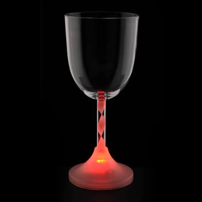 Wine Glass with Light-Up Spiral Stem - 10 oz. - 24 hr