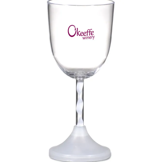 Wine Glass with Light-Up Spiral Stem - 10 oz. - 24 hr