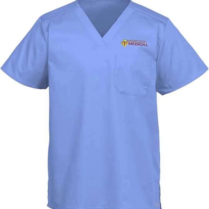 Wink Mechanical Stretch Chest Pocket V-Neck Top - Men's