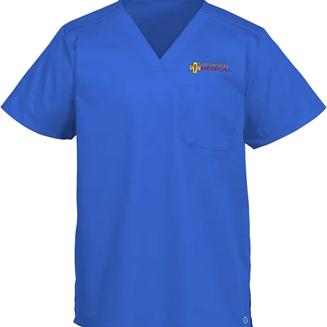 Wink Mechanical Stretch Chest Pocket V-Neck Top - Men's
