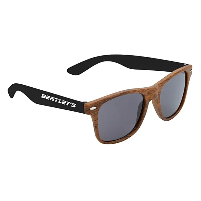 Wood Grain Beach Sunglasses - Front