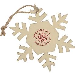 Wood Ornament - Snowflake
