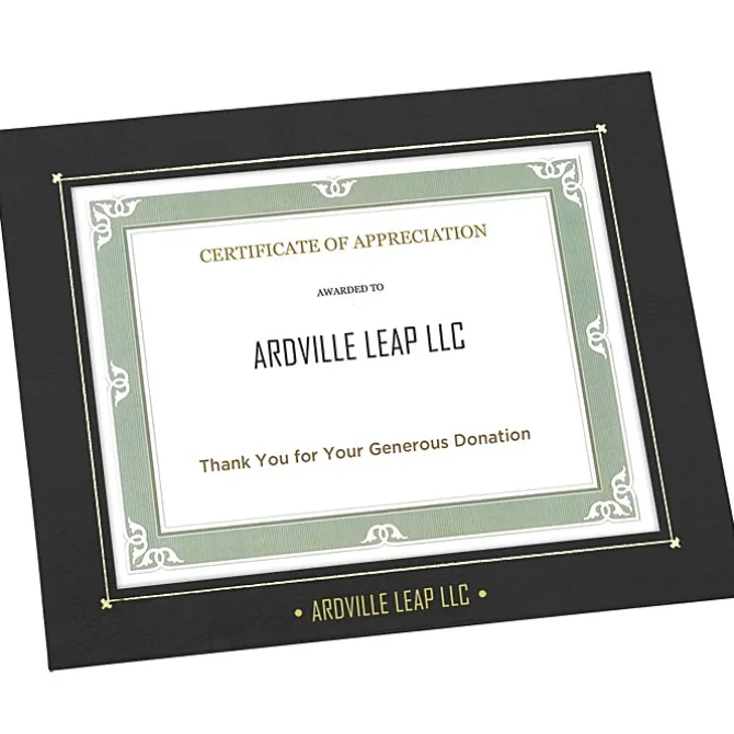 Wrapped Edge Certificate Frame - 8 inches x 10 inches