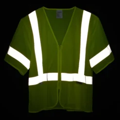 Xtreme Visibility Short Sleeve Zip Vest