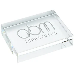 York Crystal Paperweight