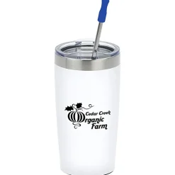 Yowie Vacuum Tumbler with Stainless Straw Set - 18 oz - Powder Coat