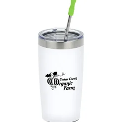 Yowie Vacuum Tumbler with Stainless Straw Set - 18 oz - Powder Coat