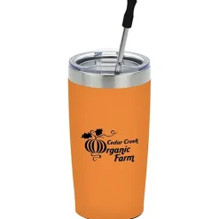 Yowie Vacuum Tumbler with Stainless Straw Set - 18 oz - Powder Coat