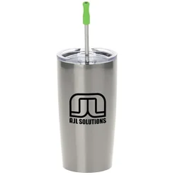 Yowie Vacuum Tumbler with Stainless Straw Set - 18 oz