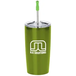 Yowie Vacuum Tumbler with Stainless Straw Set - 18 oz