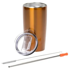 Yowie Vacuum Tumbler with Stainless Straw Set - 18 oz