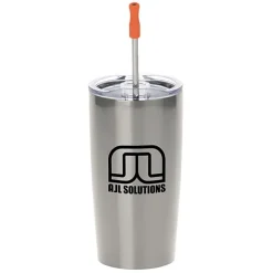 Yowie Vacuum Tumbler with Stainless Straw Set - 18 oz