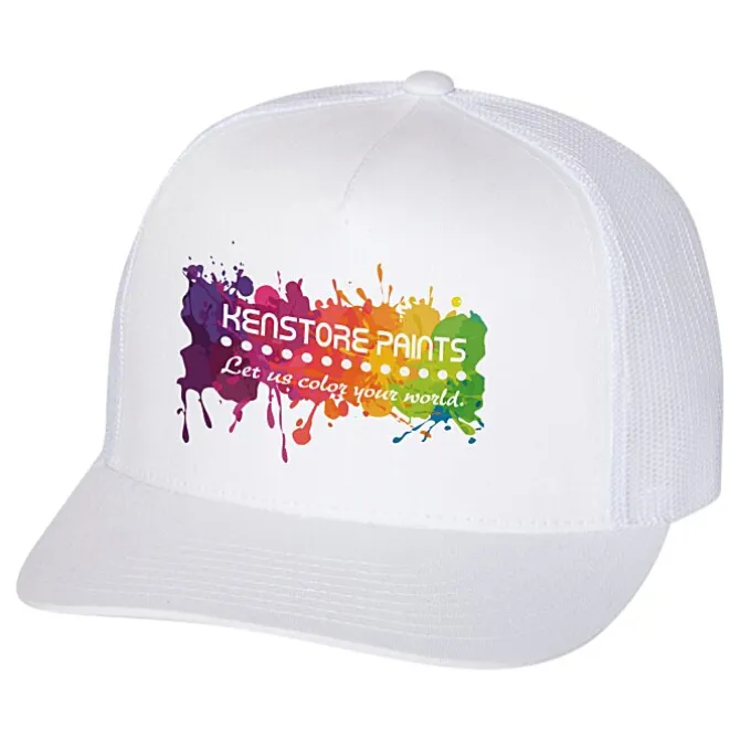 Yupoong Five Panel Classic Mesh Trucker Cap - Full Color