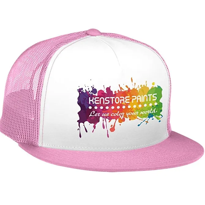 Yupoong Five Panel Classic Mesh Trucker Cap - Full Color