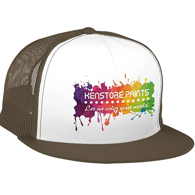 Yupoong Five Panel Classic Mesh Trucker Cap - Full Color