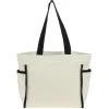 Zippered 10-oz Cotton Accent Tote
