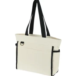 Zippered 10-oz Cotton Accent Tote
