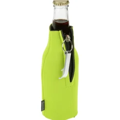 Zip-up Bottle Koozie® Cooler with Opener