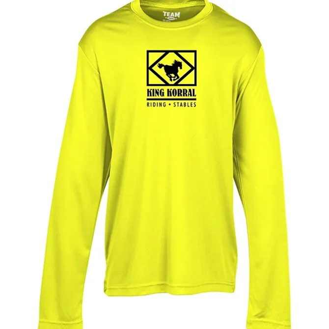 Zone Performance Long Sleeve Tee - Youth - Screen