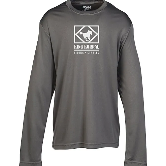 Zone Performance Long Sleeve Tee - Youth - Screen