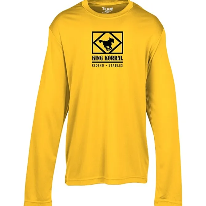 Zone Performance Long Sleeve Tee - Youth - Screen