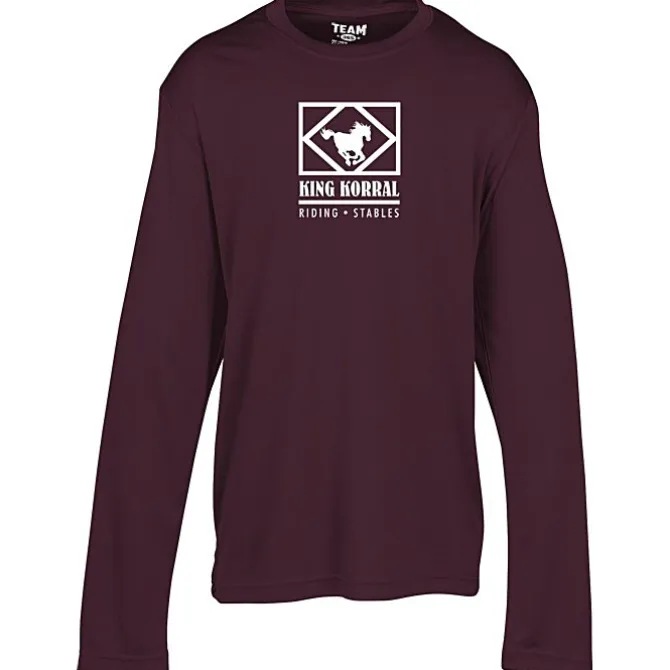 Zone Performance Long Sleeve Tee - Youth - Screen