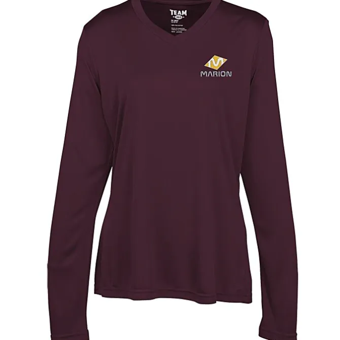 Zone Performance Long Sleeve Tee - Ladies' - Embroidered
