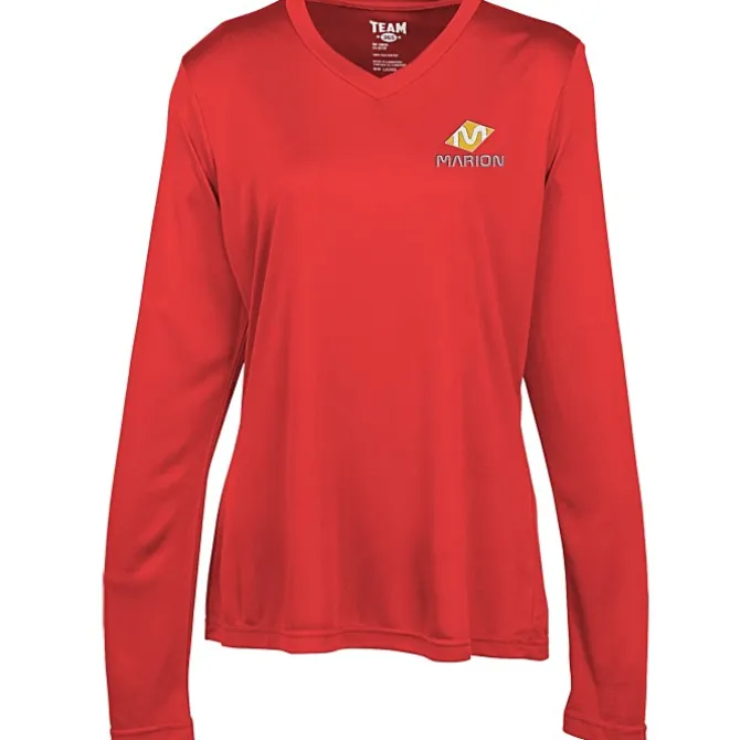 Zone Performance Long Sleeve Tee - Ladies' - Embroidered