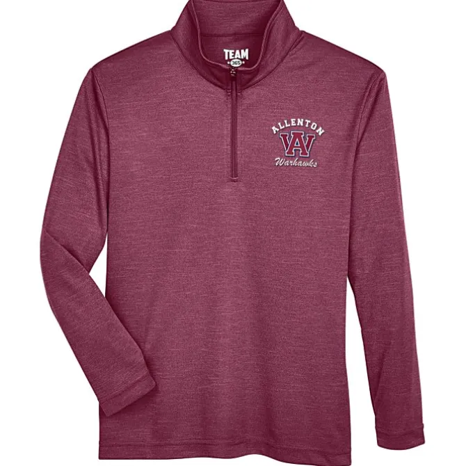 Zone Performance 1/4-Zip Pullover - Youth - Heathers